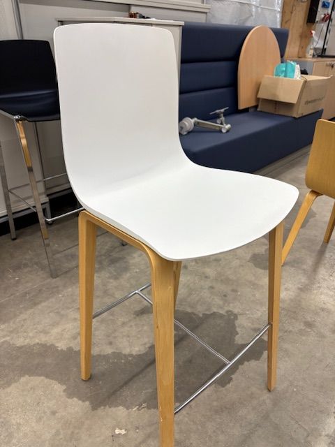 Tabouret haut blanc